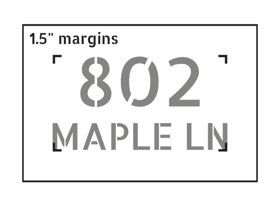 8"x12" Custom Metal Stencil, Made in the USA