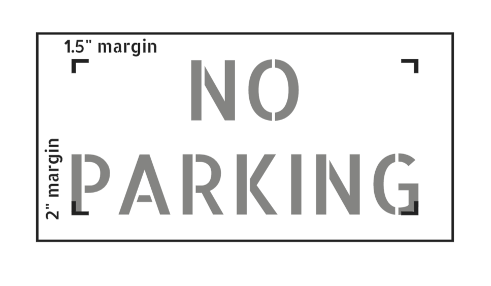 12"x24" Metal Custom Text Stencil, Made in the USA