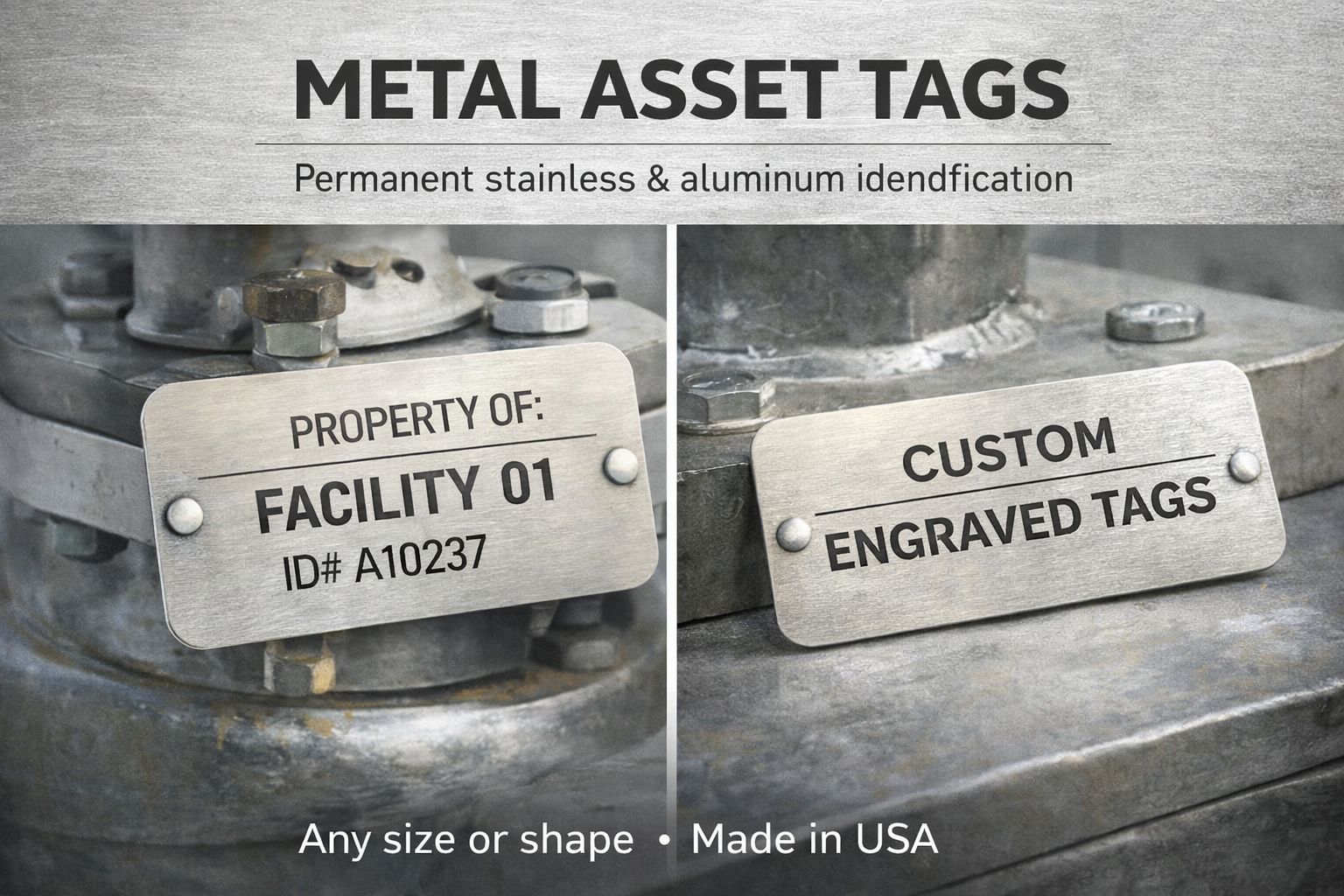 Metal Asset Tags – Custom Cutouts Co