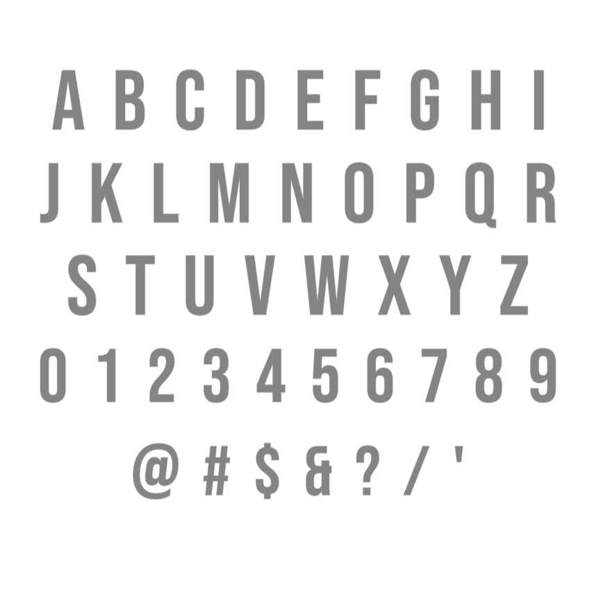 Large Metal Letters for Signs (6″–22″) – Individual Steel Characters