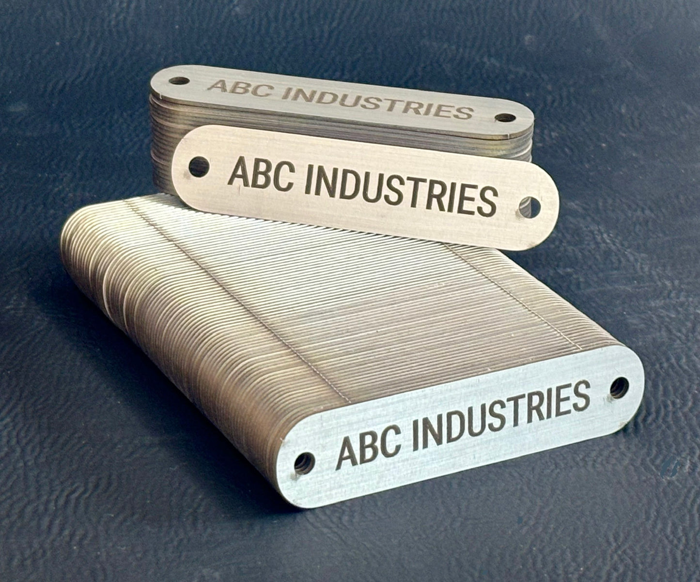 Bulk Matching Metal Tags | 5/8" x 2-7/8" Custom Engraved Tags