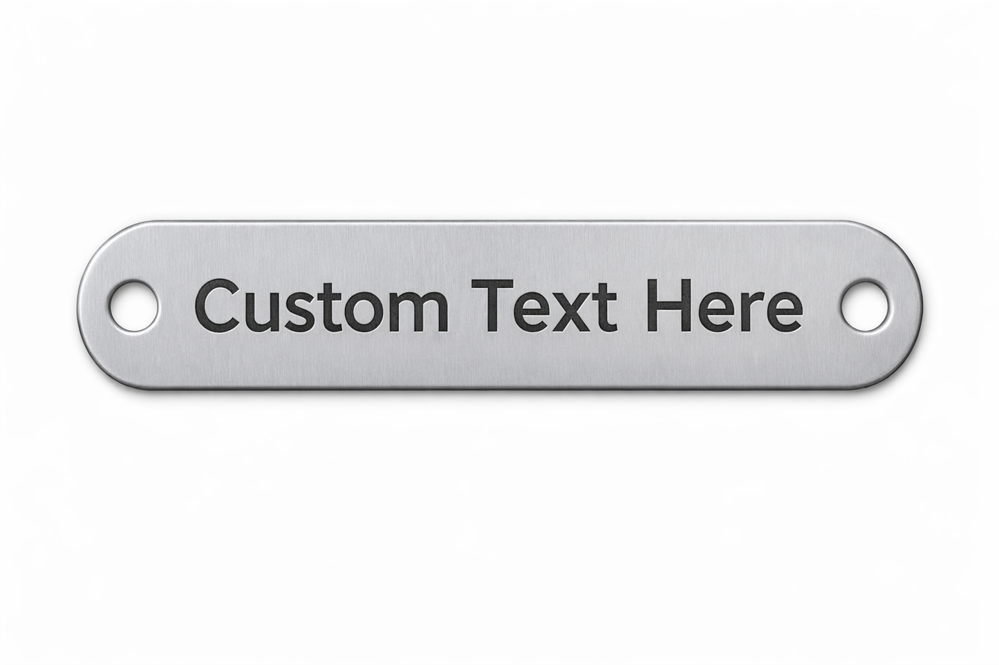 Custom VIN Aluminum Tag – 5/8" × 2-7/8" Engraved Metal Tag (Single Line Custom Text)